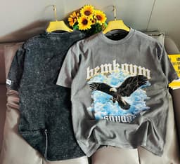 Luxury faded round neck